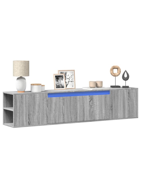Nástěnná tv skříňka s led šedá sonoma 180 x 31 x 39,5 cm