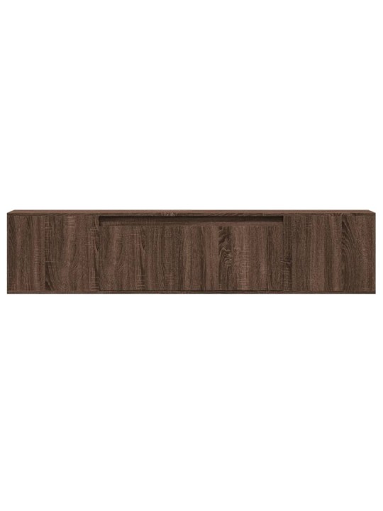 Nástěnná tv skříňka s led hnědý dub 180 x 31 x 39,5 cm