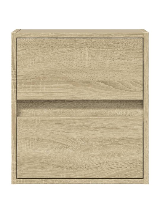 Nástěnné noční stolky s LED osvětlením 2 ks dub sonoma