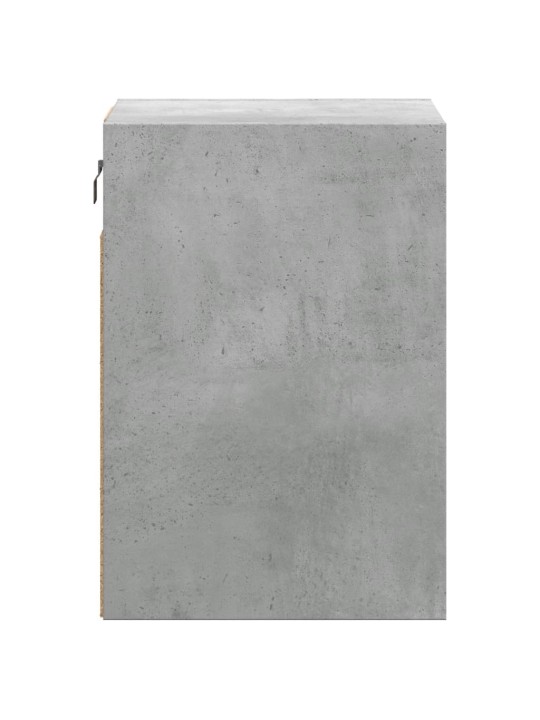 Nástěnný noční stolek s LED osvětlením betonově šedý