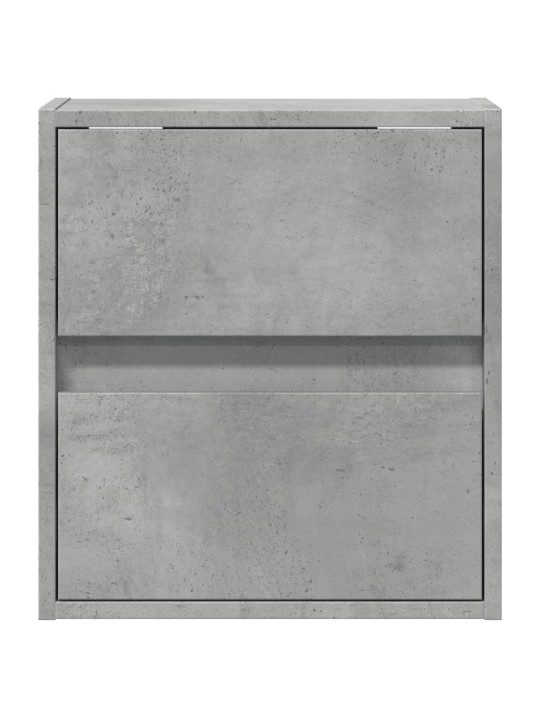 Nástěnné noční stolky s LED osvětlením 2 ks betonově šedé