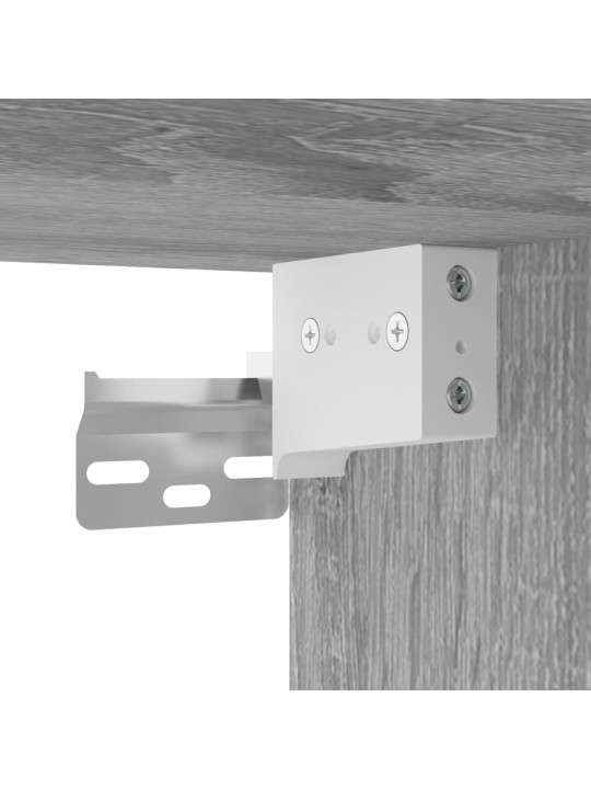 Nástěnné noční stolky s led osvětlením 2 ks šedé sonoma