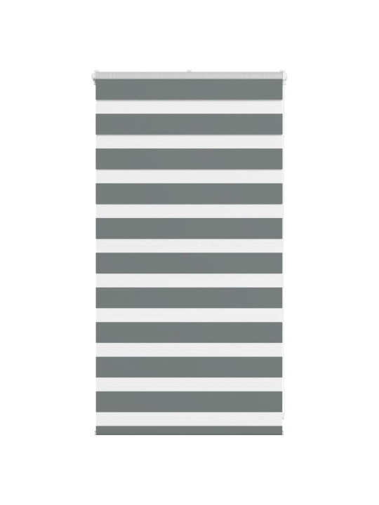 Zebra roleta tmavě šedá 80x100 cm šířka látky 75,9 cm polyester