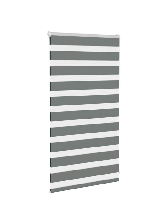 Zebra roleta tmavě šedá 80x100 cm šířka látky 75,9 cm polyester