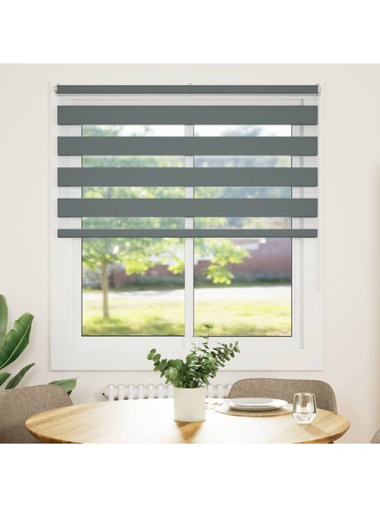 Zebra roleta tmavě šedá 120x100cm šířka látky 115,9cm polyester