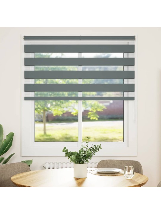 Zebra roleta tmavě šedá 125x100cm šířka látky 120,9cm polyester