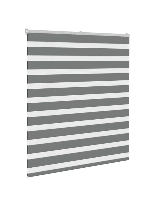 Zebra roleta tmavě šedá 125x100cm šířka látky 120,9cm polyester