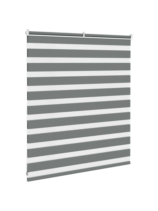 Zebra roleta tmavě šedá 125x100cm šířka látky 120,9cm polyester