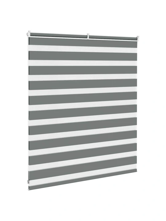 Zebra roleta tmavě šedá 125x100cm šířka látky 120,9cm polyester