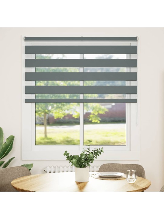 Zebra roleta tmavě šedá 130x100cm šířka látky 125,9cm polyester