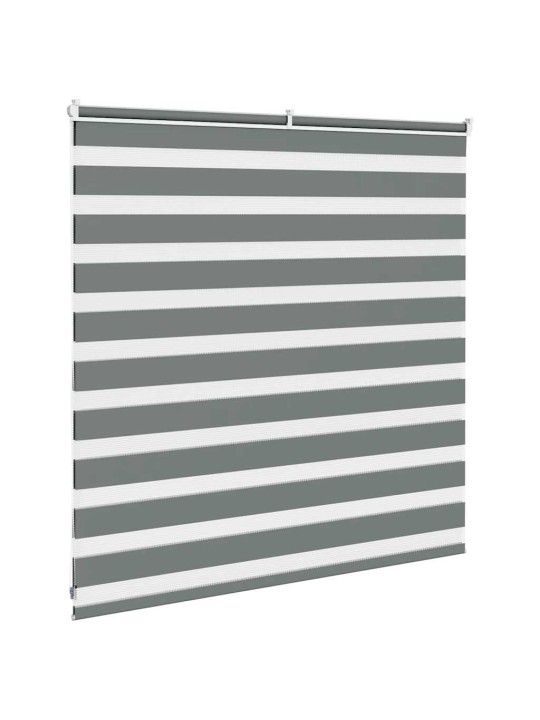 Zebra roleta tmavě šedá 150x100cm šířka látky 145,9cm polyester