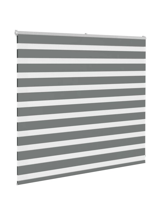 Zebra roleta tmavě šedá 160x100cm šířka látky 155,9cm polyester