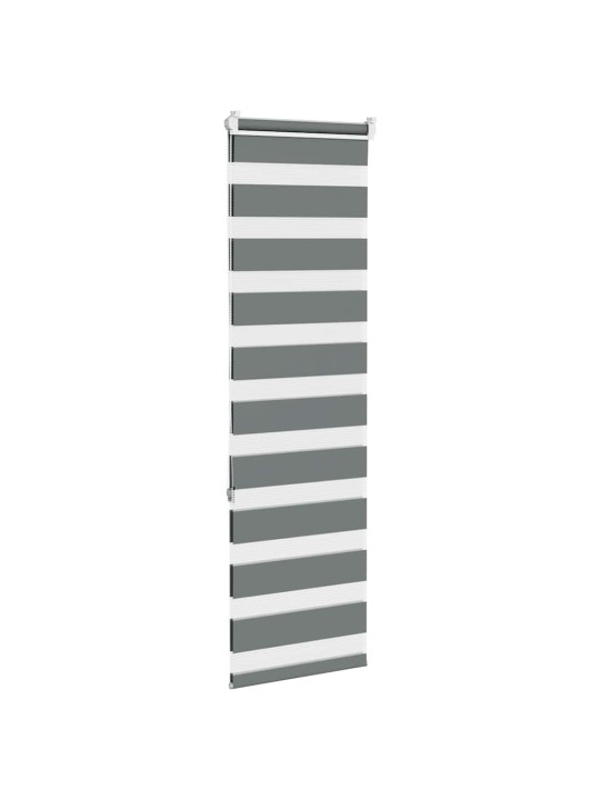 Zebra roleta tmavě šedá 40x150 cm šířka látky 35,9 cm polyester