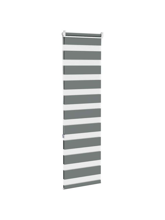Zebra roleta tmavě šedá 50x150 cm šířka látky 45,9 cm polyester