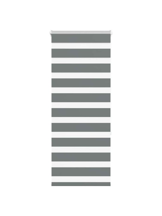 Zebra roleta tmavě šedá 55x150 cm šířka látky 50,9 cm polyester