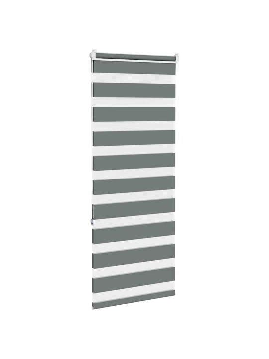 Zebra roleta tmavě šedá 55x150 cm šířka látky 50,9 cm polyester