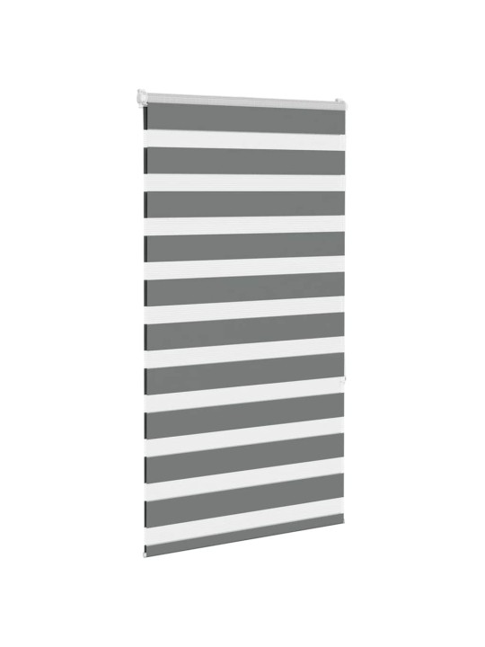 Zebra roleta tmavě šedá 70x150 cm šířka látky 65,9 cm polyester