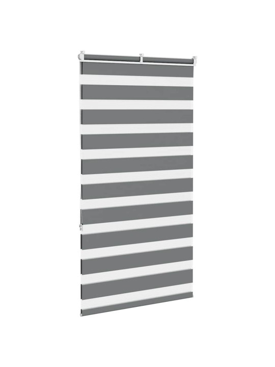 Zebra roleta tmavě šedá 70x150 cm šířka látky 65,9 cm polyester