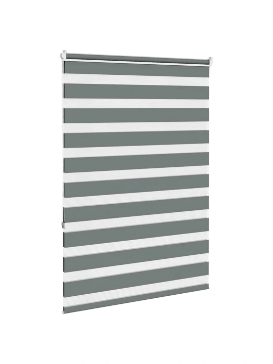 Zebra roleta tmavě šedá 105x150cm šířka látky 100,9cm polyester