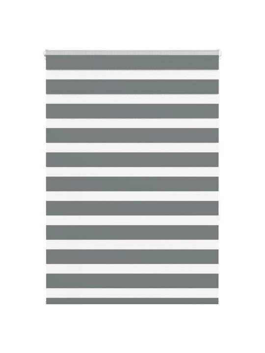 Zebra roleta tmavě šedá 110x150cm šířka látky 105,9cm polyester