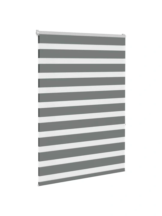 Zebra roleta tmavě šedá 110x150cm šířka látky 105,9cm polyester