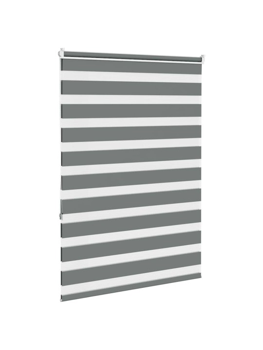 Zebra roleta tmavě šedá 110x150cm šířka látky 105,9cm polyester