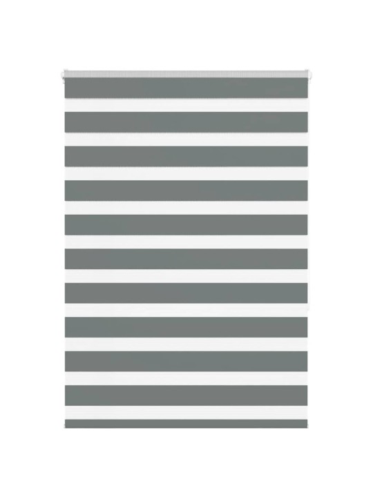 Zebra roleta tmavě šedá 115x150cm šířka látky 110,9cm polyester