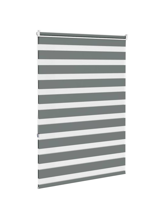 Zebra roleta tmavě šedá 115x150cm šířka látky 110,9cm polyester