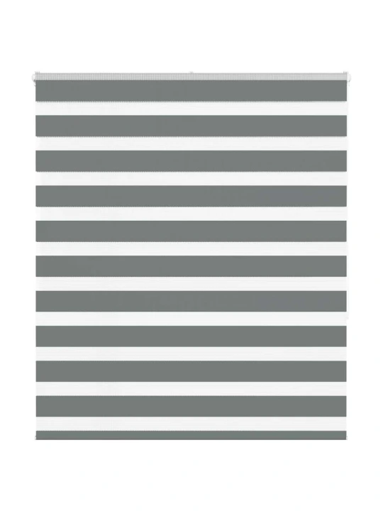 Zebra roleta tmavě šedá 135x150cm šířka látky 130,9cm polyester