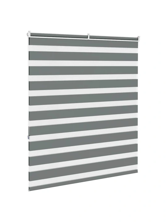 Zebra roleta tmavě šedá 135x150cm šířka látky 130,9cm polyester