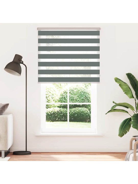 Zebra roleta tmavě šedá 120x200cm šířka látky 115,9cm polyester