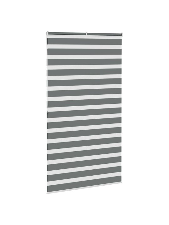 Zebra roleta tmavě šedá 125x200cm šířka látky 120,9cm polyester