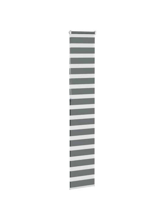 Zebra roleta tmavě šedá 40x230 cm šířka látky 35,9 cm polyester