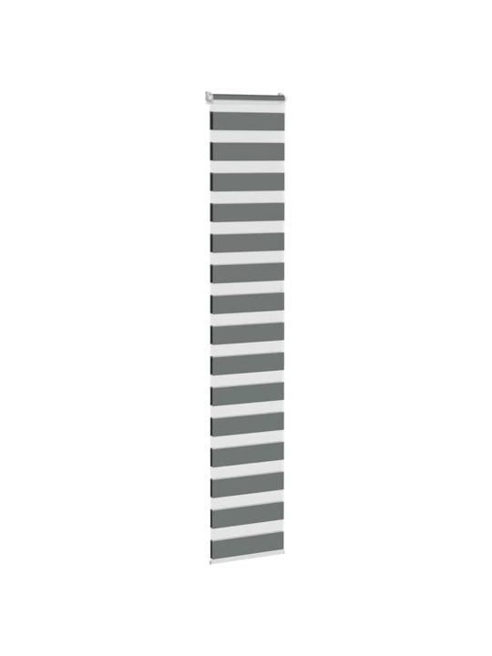 Zebra roleta tmavě šedá 45x230 cm šířka látky 40,9 cm polyester