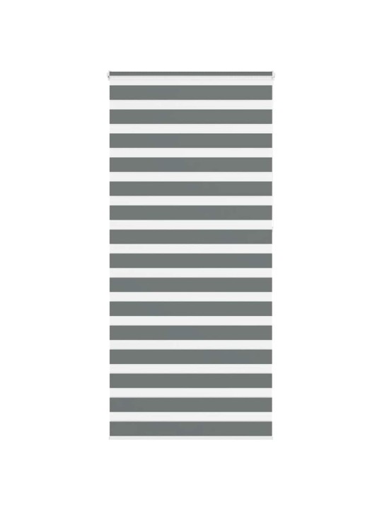 Zebra roleta tmavě šedá 95x230 cm šířka látky 90,9 cm polyester