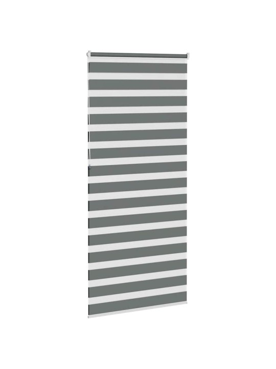 Zebra roleta tmavě šedá 95x230 cm šířka látky 90,9 cm polyester