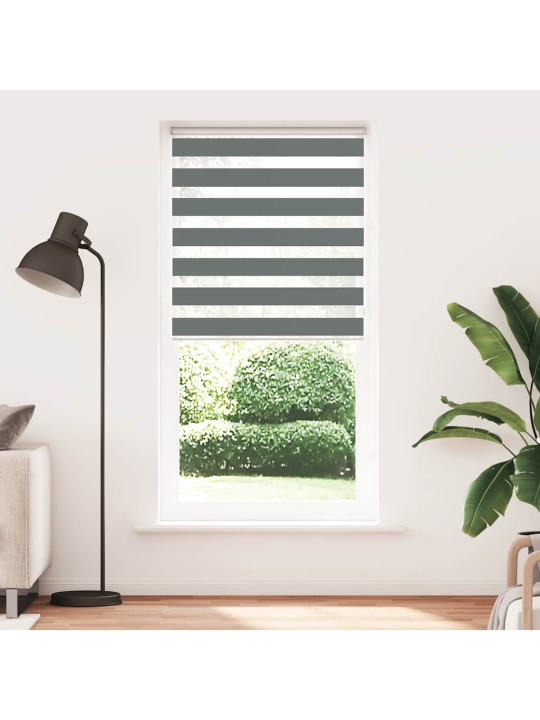 Zebra roleta tmavě šedá 105x230cm šířka látky 100,9cm polyester