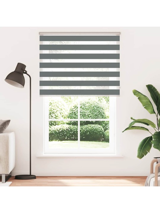 Zebra roleta tmavě šedá 140x230cm šířka látky 135,9cm polyester