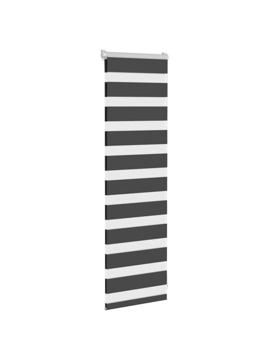 Zebra roleta černá 40x100 cm šířka látky 35,9 cm polyester