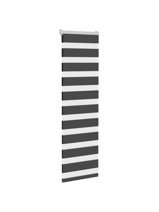 Zebra roleta černá 45x100 cm šířka látky 40,9 cm polyester