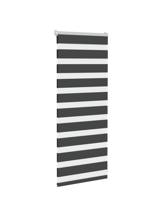 Zebra roleta černá 60x100 cm šířka látky 55,9 cm polyester