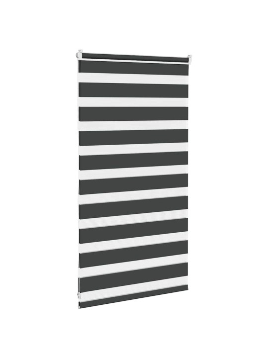 Zebra roleta černá 80x100 cm šířka látky 75,9 cm polyester