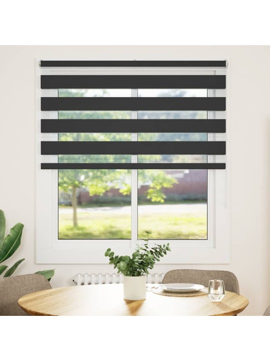 Zebra roleta černá 135x100 cm šířka látky 130,9 cm polyester