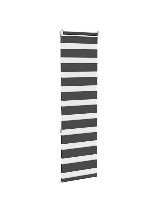 Zebra roleta černá 45x150 cm šířka látky 40,9 cm polyester