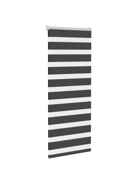 Zebra roleta černá 55x150 cm šířka látky 50,9 cm polyester