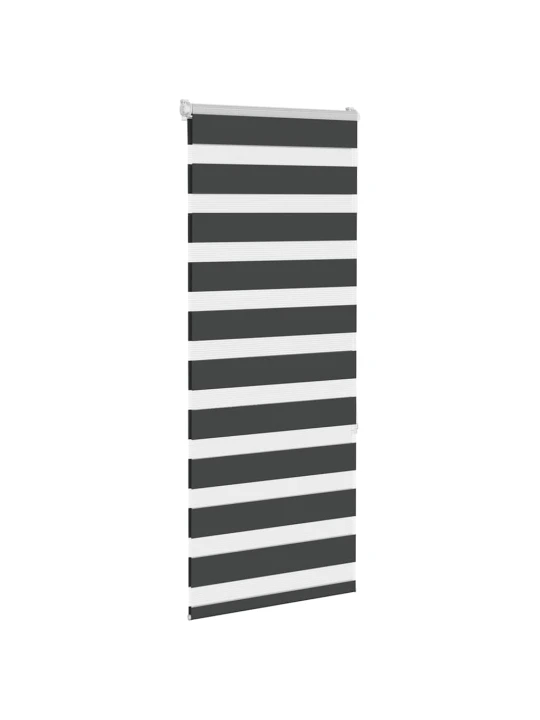 Zebra roleta černá 65x150 cm šířka látky 60,9 cm polyester