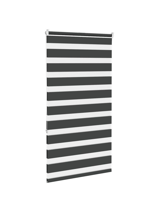 Zebra roleta černá 75x150 cm šířka látky 70,9 cm polyester