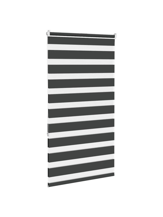 Zebra roleta černá 80x150 cm šířka látky 75,9 cm polyester