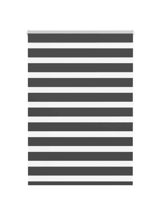 Zebra roleta černá 95x150 cm šířka látky 90,9 cm polyester