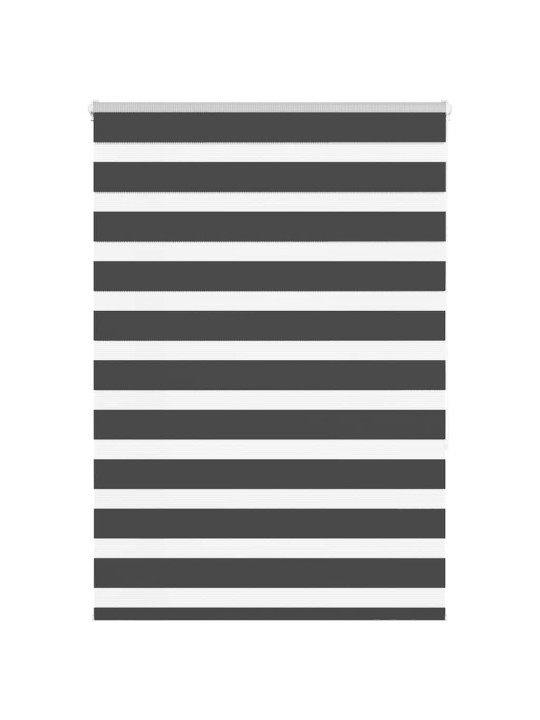 Zebra roleta černá 115x150 cm šířka látky 110,9 cm polyester